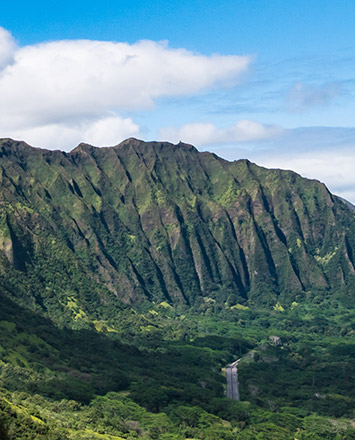 Pali Lookout on the island of Oahu
