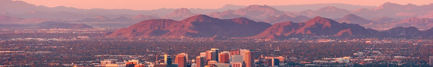 Skyline view of Greater Phoenix