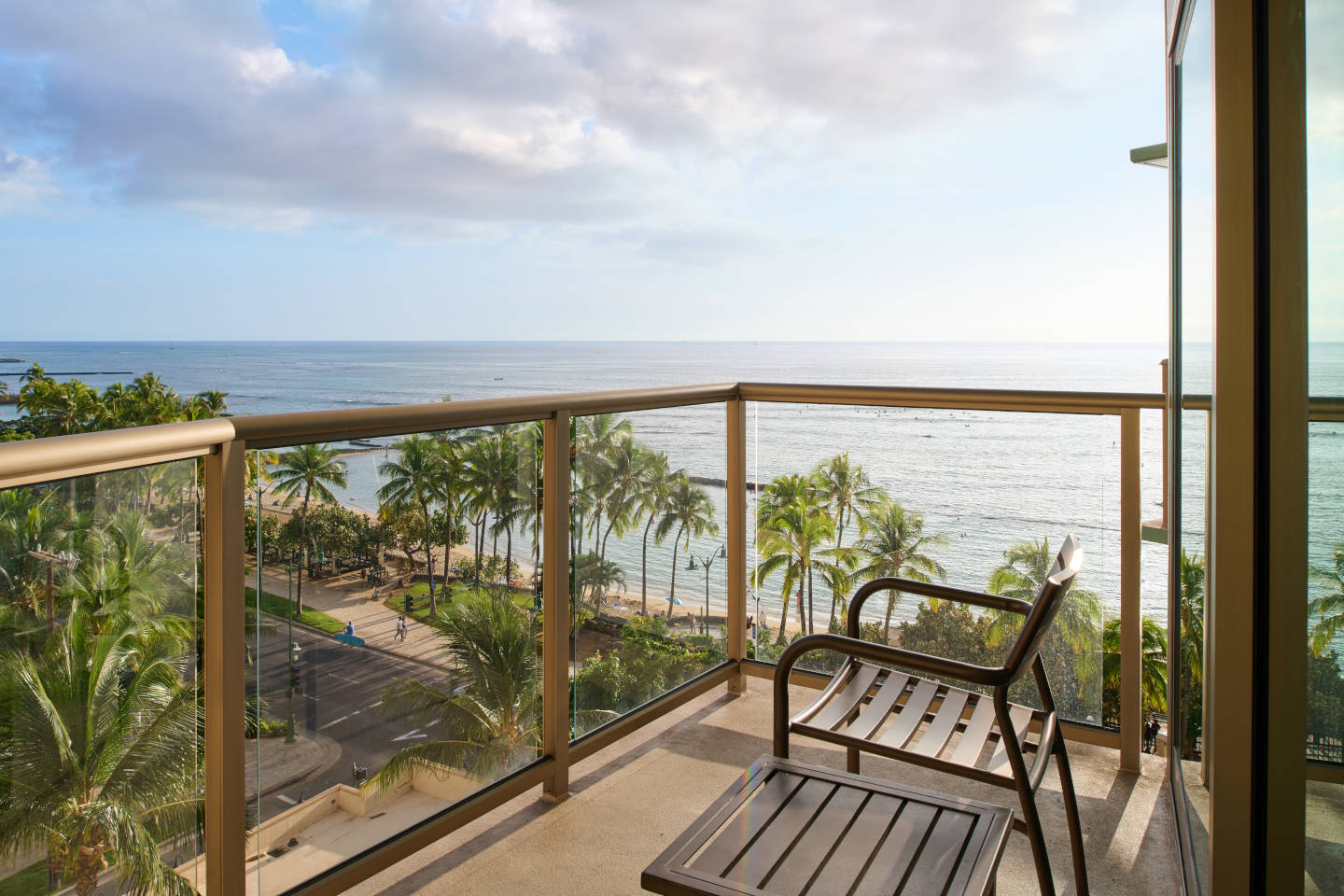 Ocean View Accessible Room Balcony with views of Waikiki Beach
