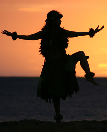Hula dancer on the island of Kauai
