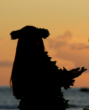 Hula dancer on Oahu