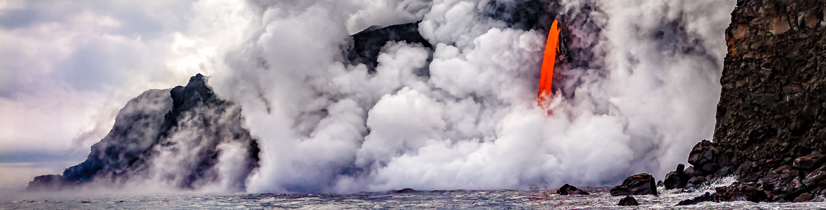 ハワイ火山国立公園の溶岩流