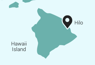 ハワイ島のヒロ
