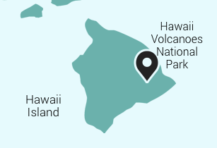 ハワイ火山国立公園の地図