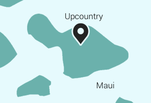 マウイ島アップカントリーの地図