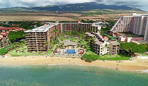 Aerial View of Resort from Ocean