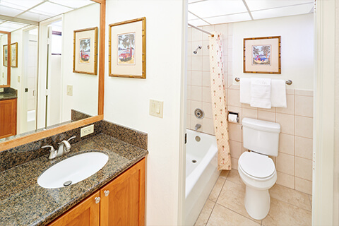 Two-Bedroom Oceanfront Suite Bathroom