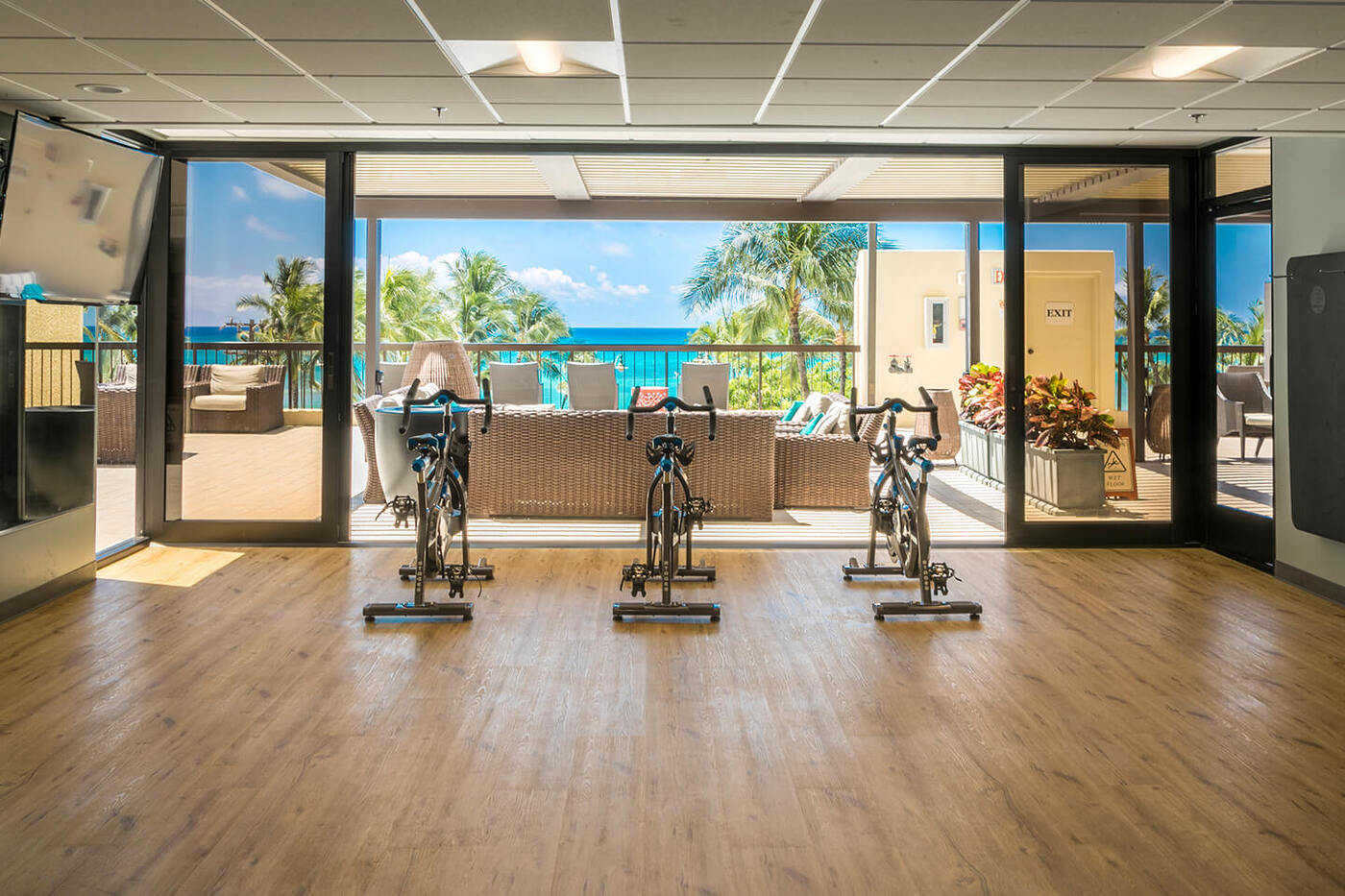 Exercise Bikes in the Fitness Center