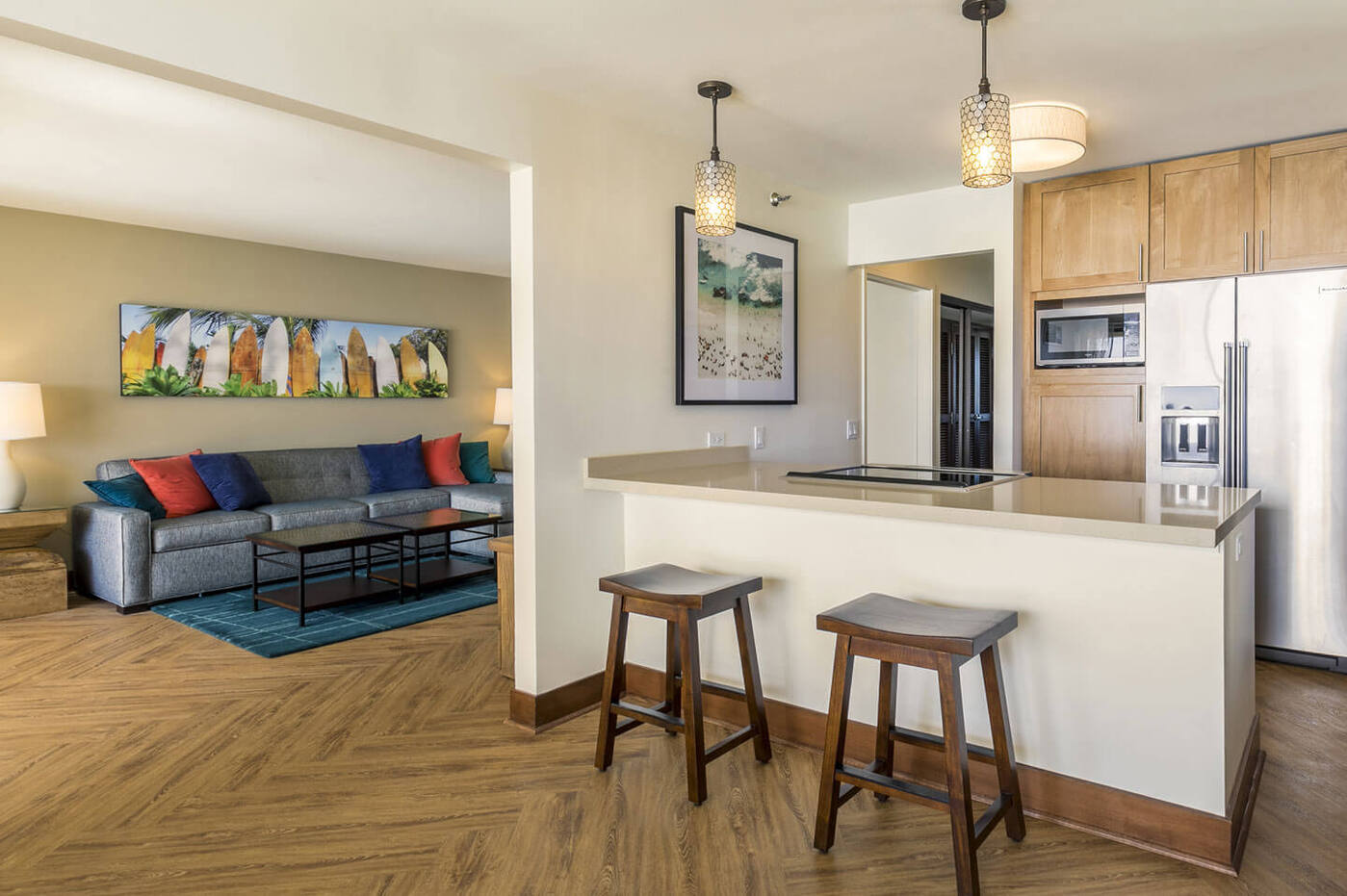 2-Bedroom Premium Oceanfront Living Area