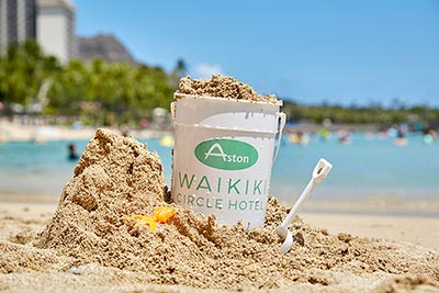 Sand Bucket on Waikiki Beach