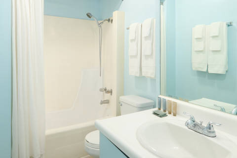 3-Bedroom 3-Bath Penthouse bathroom with amenities