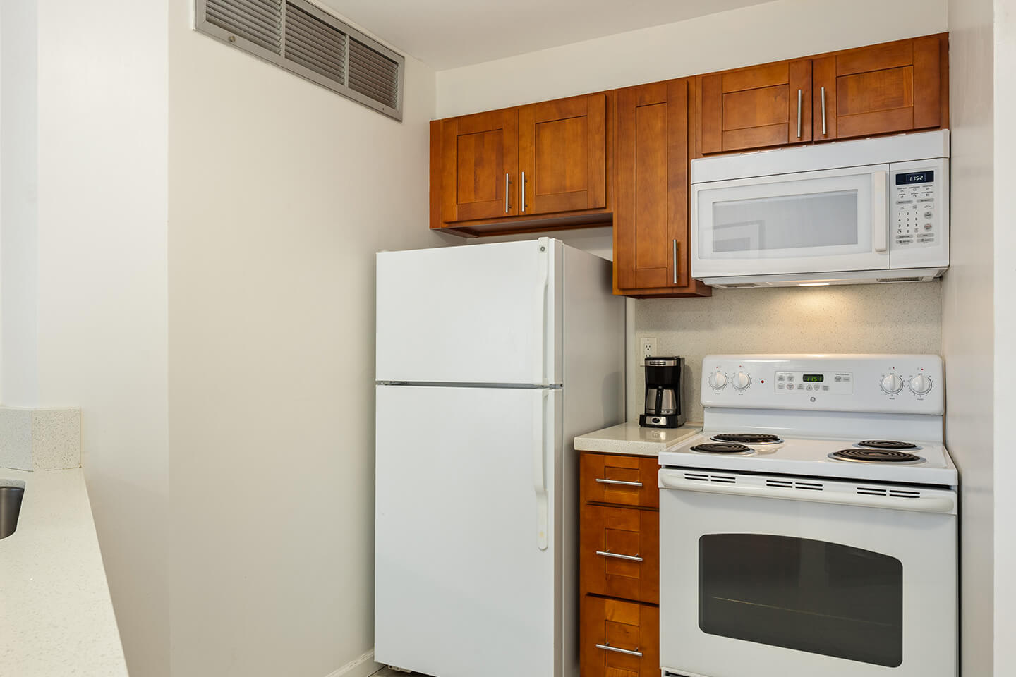 One-Bedroom Executive Mountain View Suite Kitchen