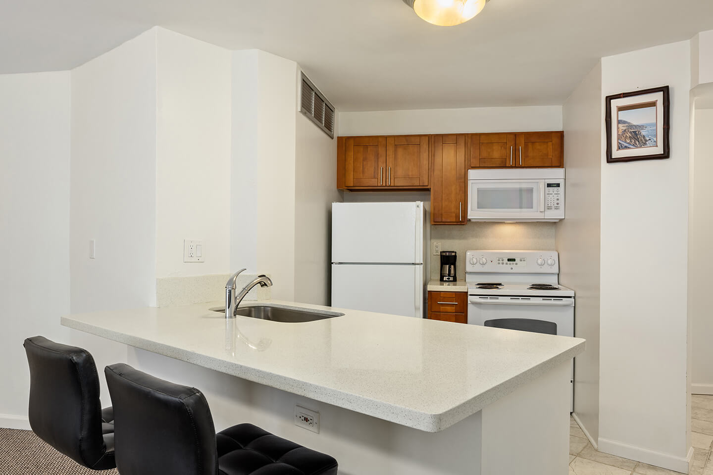 One-Bedroom Executive Mountain View Suite Kitchen