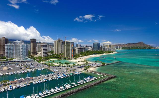 Waikiki View with Harbor