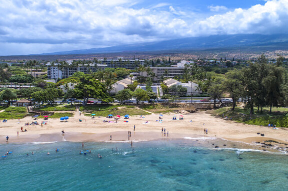 Aerial View of Resort and Beach