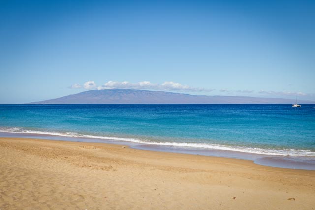 white sand beach just steps from the Maui Kaanapali Villas