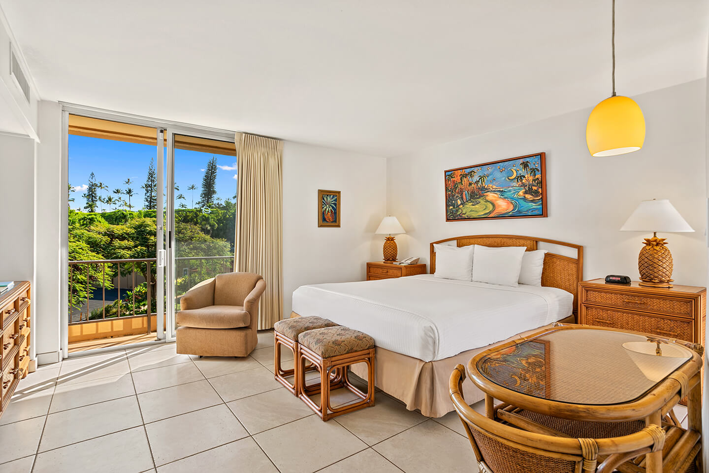 Hotel Room Deluxe Bedroom and Living Area