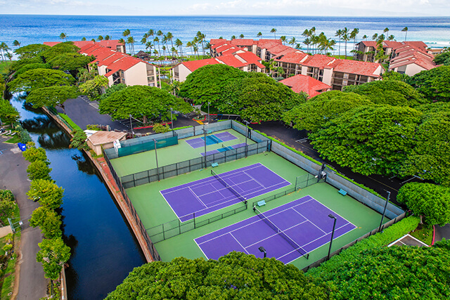 Property tennis courts