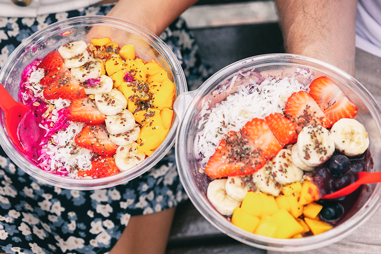 Fruit bowls available for purchase in the area