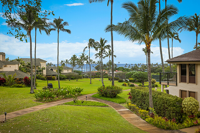 Resort grounds and ocean view