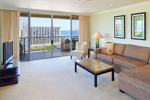 Two-Bedroom Ocean View Premium Living Area