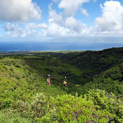 Ziplining maui hawaii