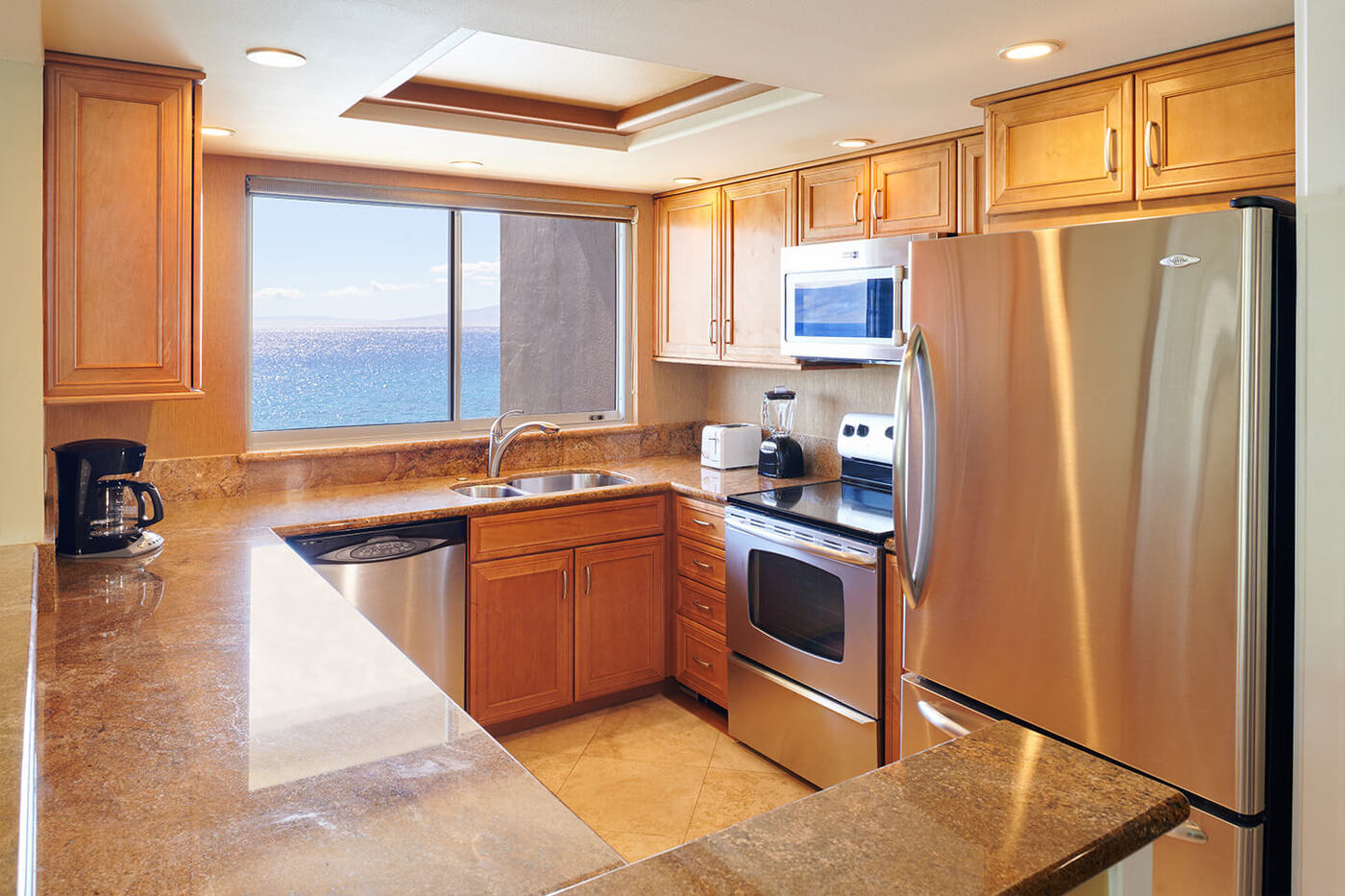 Two-Bedroom Oceanfront Suite Kitchen