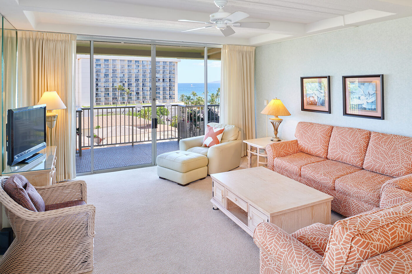 Two-Bedroom Ocean View Suite Living Area