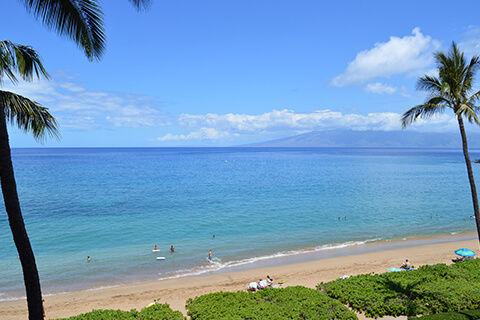 View of Kaanapali Beach from the Resort