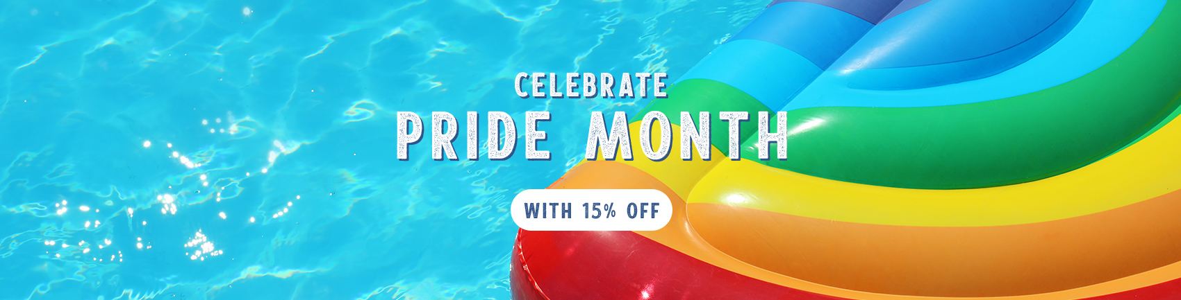Celebrate Pride Month with 15% off.