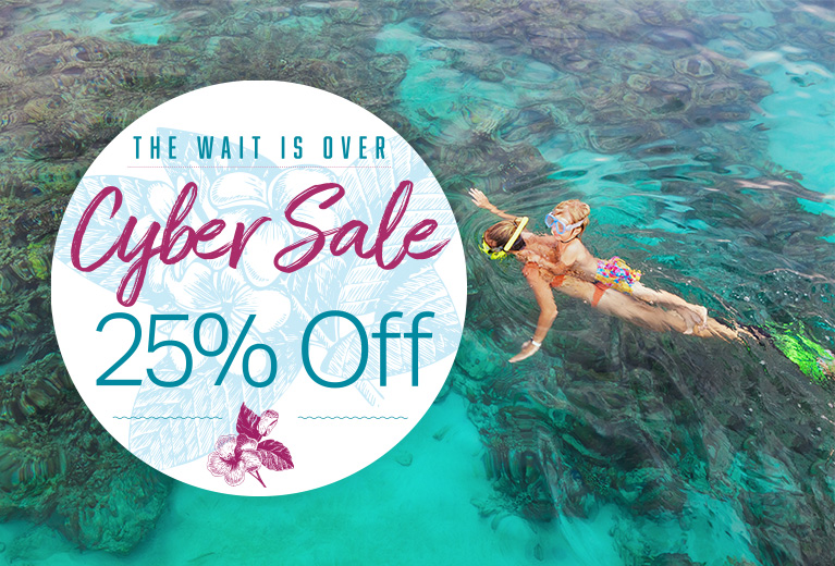 The Wait Is Over. Cyber Sale - 25% off.